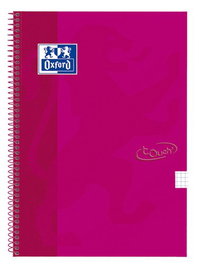 Bloc Oxford School Touch Tapa Extra Fº 80H Cuadric.4X4 90G Rosa Frambuesa (Set de 5)