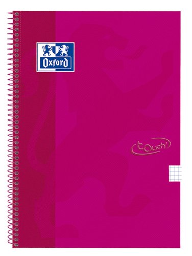 Bloc Oxford School Touch Tapa Extra Fº 80H Cuadric.4X4 90G Rosa Frambuesa (Set de 5) Bloc Oxford School Touch Tapa Extra Fº 80H Cuadric.4X4 90G Rosa Frambuesa (Set de 5)