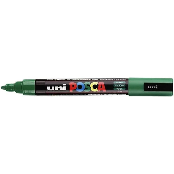 POSCA Marcador PC-5M Verde Set de 6