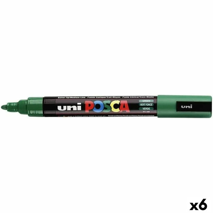 POSCA Marcador PC-5M Verde Set de 6