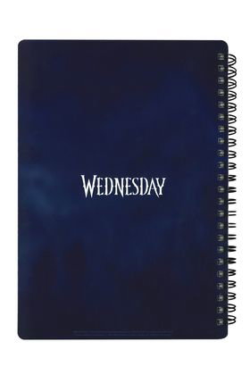 Lluvia Libreta Espiral Efecto 3D A5 Wednesday