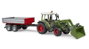 Bruder Fendt Vario 211 Tractor con Pala Cargadora Frontal y Remolque