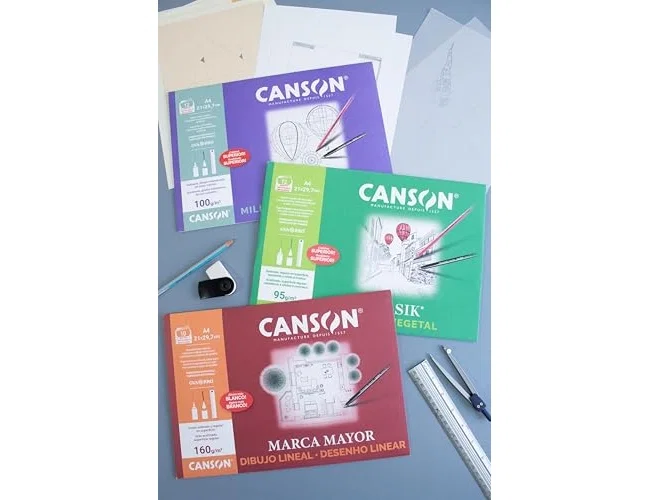 Canson Caja de Láminas Vegetal Basik 250 Hojas 90g A3