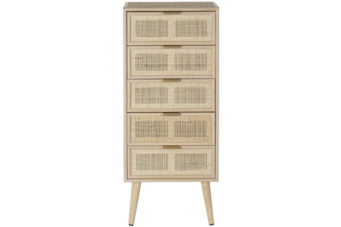 DKD Home Decor Cajonera Paulownia MDF 42x36,5x100,5 Rejilla