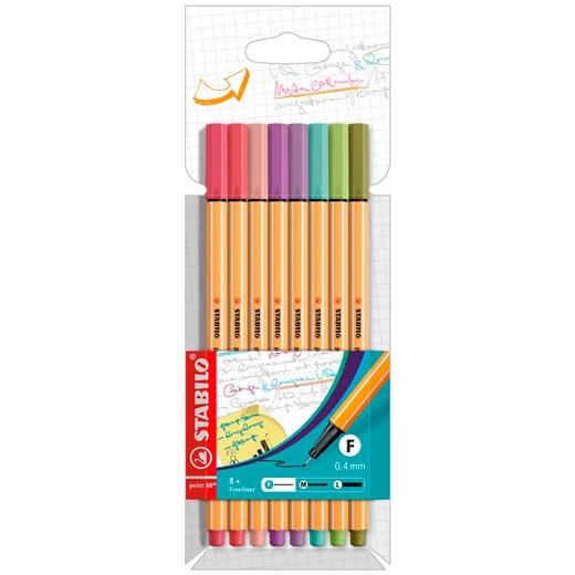 Stabilo Rotuladores Point 88 C-Surtidos Pastel Estuche 8 Ud Stabilo Rotuladores Point 88 C-Surtidos Pastel Estuche 8 Ud