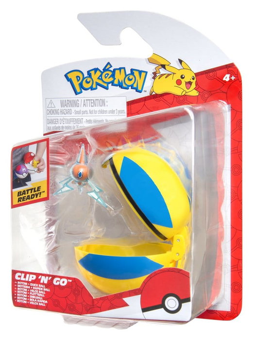 Jazwares Pokémon Clip 'n' Go Figura de Acción Wave 21 Rotom & Veloz Ball Jazwares Pokémon Clip 'n' Go Figura de Acción Wave 21 Rotom & Veloz Ball