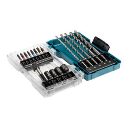 Makita E-07026 Juego de Brocas y Bits SDS Plus de 18 Piezas
