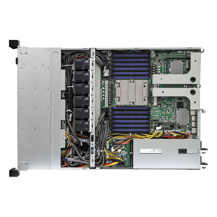 ASRock 1U12E-GENOA/2L2T Barebone 1U Chasis Rack SP5 Socket AMD EPYC 9004, 24x DDR5, 14x Bahías Hot-Swap, 2x PCIe x16 Gen5, 2x Fuente 1000W Platinum