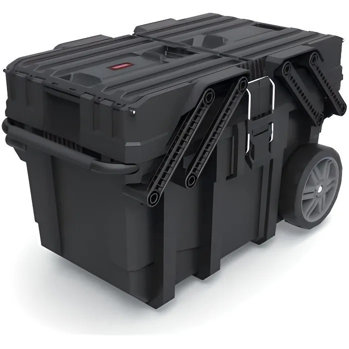 Keter Caja de herramientas para obra, 15 galones, negra, 64.6 x 37.3 x157 cm, resistente, organización bricolaje Keter Caja de herramientas para obra, 15 galones, negra, 64.6 x 37.3 x157 cm, resistente, organización bricolaje