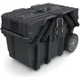 Keter Caja de herramientas para obra, 15 galones, negra, 64.6 x 37.3 x157 cm, resistente, organización bricolaje