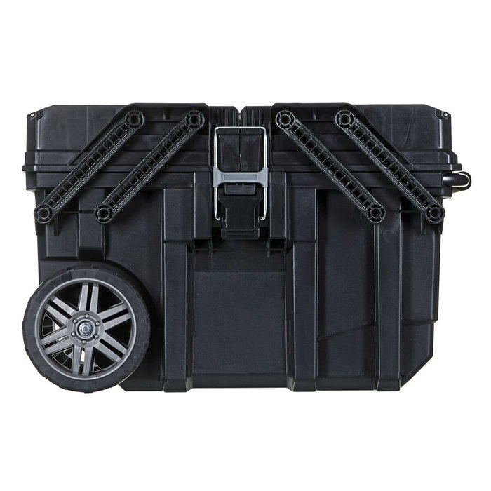 Keter- caja de herramientas con ruedas carro horizontal, 64,6 x 37,3 x 41 cm, negro