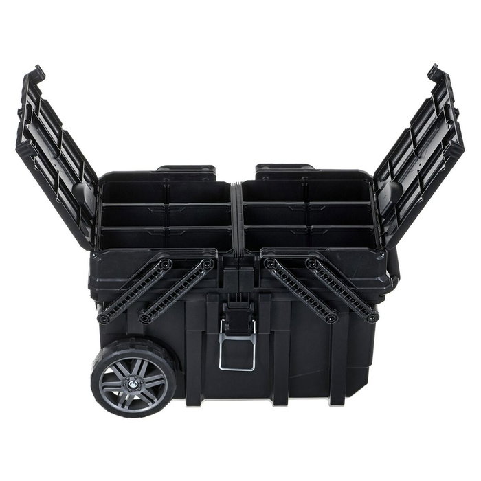 Keter- caja de herramientas con ruedas carro horizontal, 64,6 x 37,3 x 41 cm, negro
