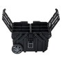 Keter- caja de herramientas con ruedas carro horizontal, 64,6 x 37,3 x 41 cm, negro
