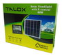 TALOX Foco y Panel Solar LED con Control Remoto 60 W GY-RSF-003, Luz Blanca