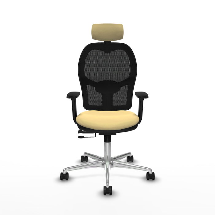PIQUERAS Y CRESPO Silla de oficina Jorquera Sincro/Traslack Crema y Negro PIQUERAS Y CRESPO Silla de oficina Jorquera Sincro/Traslack Crema y Negro