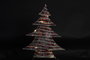 DKD Home Decor Árbol de Navidad Natural Rojo Ratán LED 46 x 14 x 60 cm