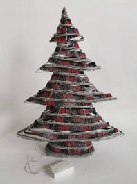 DKD Home Decor Árbol LED de Ratán Natural 46x14x60 cm