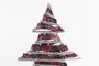 DKD Home Decor Árbol de Navidad Natural Rojo Ratán LED 46 x 14 x 60 cm