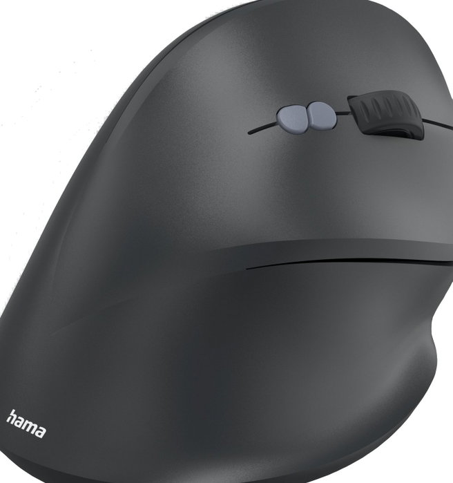Hama EWM-600 Ratón Inalámbrico Ergonómico Vertical Negro