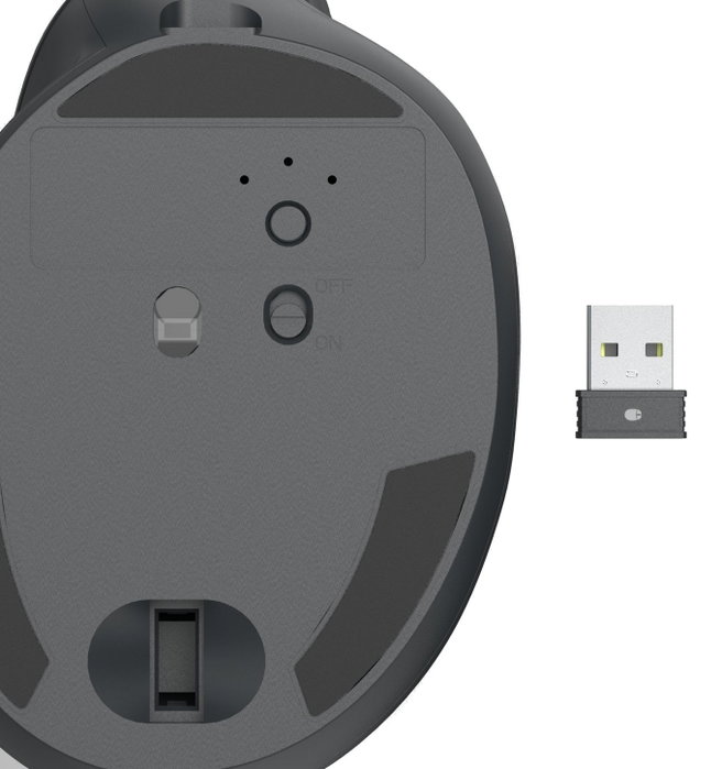 Hama EWM-600 Ratón Inalámbrico Ergonómico Vertical Negro