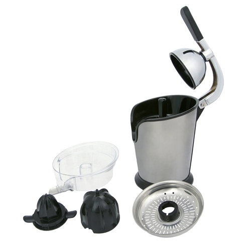 ADLER Exprimidor de Cítricos de Palanca 500W Acero Inoxidable | Potente y Duradero para Limones y Naranjas