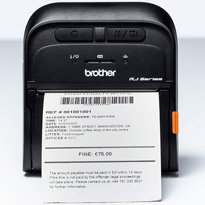 Brother RJ-3035B Impresora de Etiquetas y Tickets Portátil Bluetooth