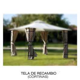 PAPILLON Tela de Recambio para Cortinas de Pérgola Sagres Beige