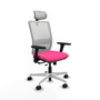 PIQUERAS Y CRESPO Silla de oficina Haches Rosa y Blanco