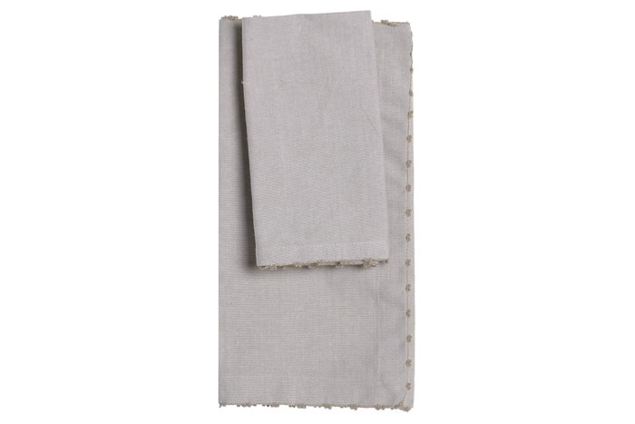 DKD Home Decor Set Individual de 2 Piezas con Servilleta Beige DKD Home Decor Set Individual de 2 Piezas con Servilleta Beige