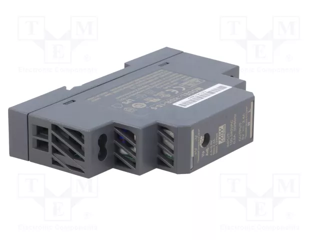 MEAN WELL HDR-15-5 Fuente de alimentación de 12W, 5V 2,4A para carril DIN