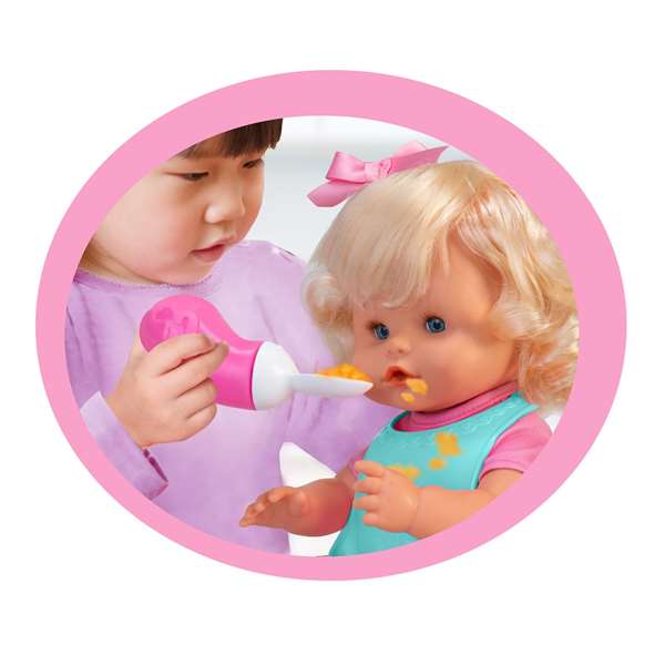 Famosa Muñeco Nenuco Mi Primera Papilla 35 cm con Accesorios para Comer Papilla