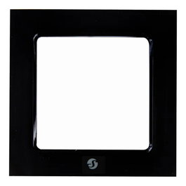 Shelly Marco para interruptor de pared "Wall Frame 1" WF_1_S Negro Plástico 80x80mm