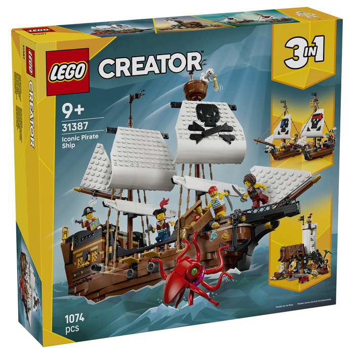 LEGO Creator 3 en 1 Barco Pirata Clásico 31387 LEGO Creator 3 en 1 Barco Pirata Clásico 31387
