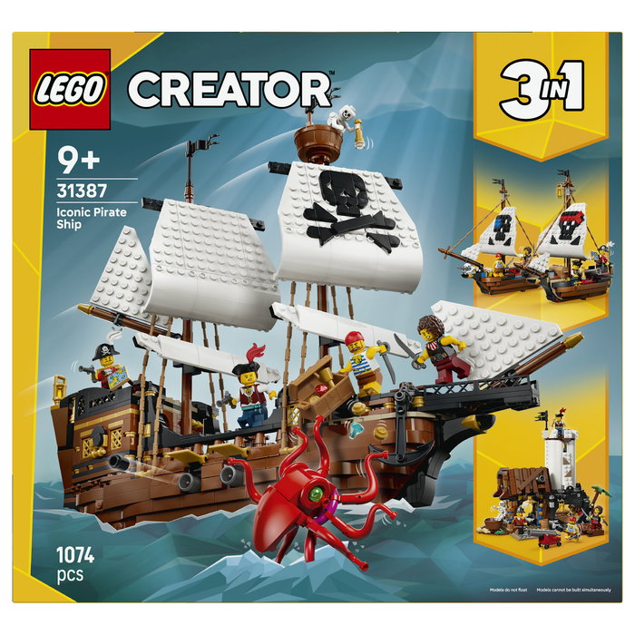 LEGO Creator 3 en 1 Barco Pirata Clásico 31387 LEGO Creator 3 en 1 Barco Pirata Clásico 31387