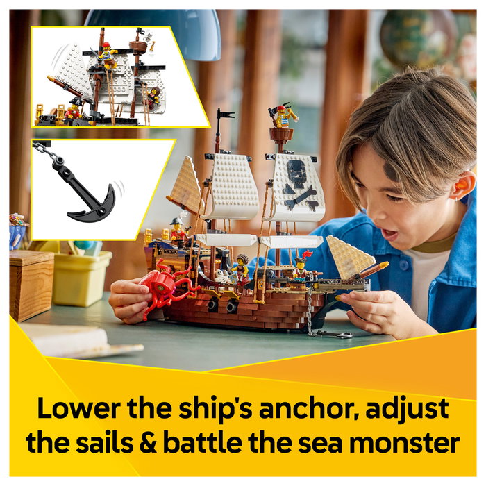 LEGO Creator 3 en 1 Barco Pirata Mítico 31387 LEGO Creator 3 en 1 Barco Pirata Mítico 31387