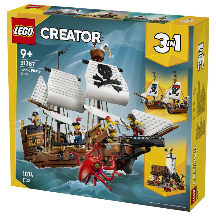 LEGO Creator 3 en 1 Barco Pirata Clásico 31387 LEGO Creator 3 en 1 Barco Pirata Clásico 31387