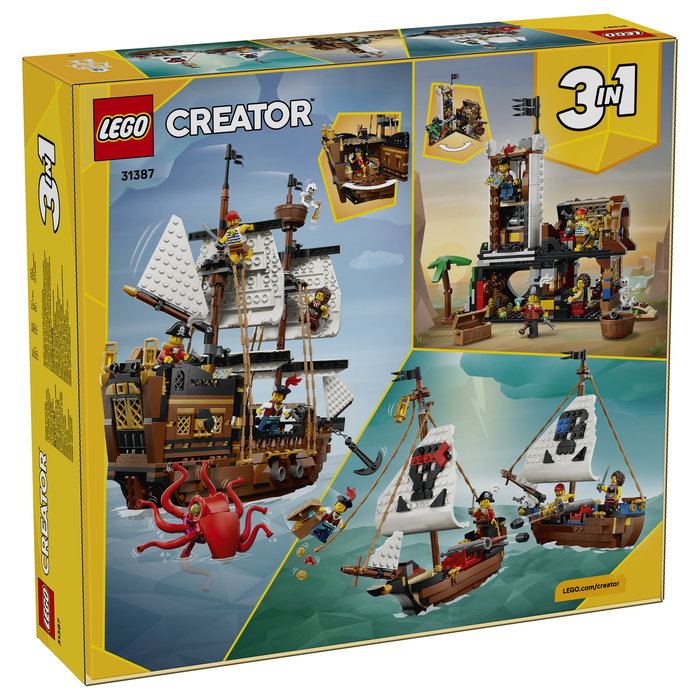 LEGO Creator 3 en 1 Barco Pirata Clásico 31387 LEGO Creator 3 en 1 Barco Pirata Clásico 31387