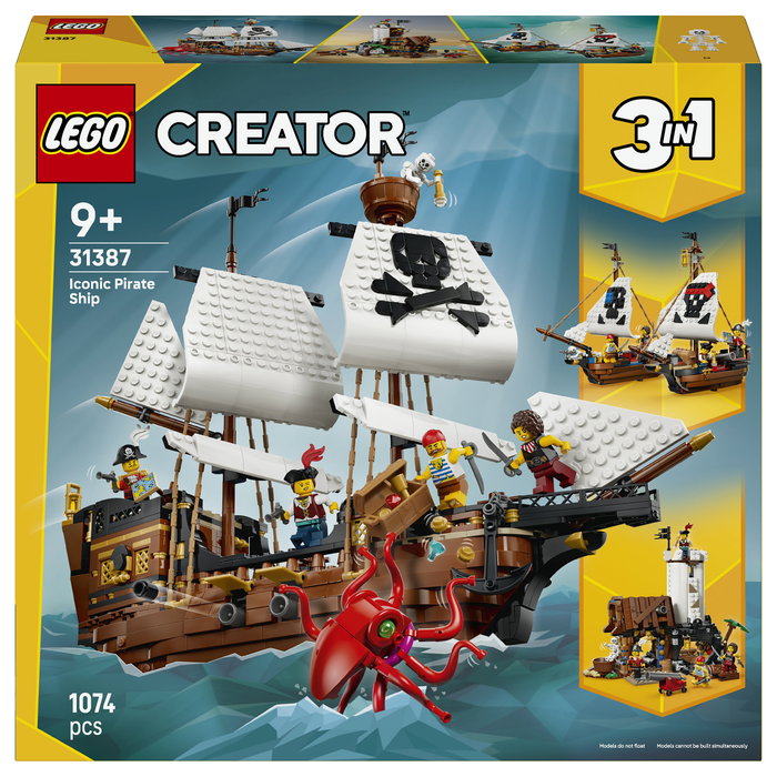 LEGO Creator 3 en 1 Barco Pirata Clásico 31387 LEGO Creator 3 en 1 Barco Pirata Clásico 31387