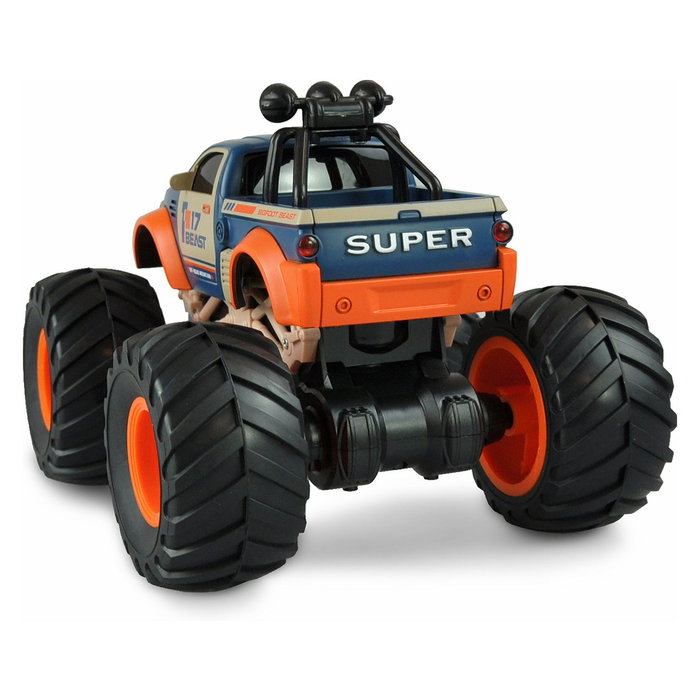 AMEWI RC Monstertruck Big Buster 1:18 RTR, Buggy Eléctrico, Escala 1:18, Color Naranja/Azul, para 6+ Años, Ref. 22483