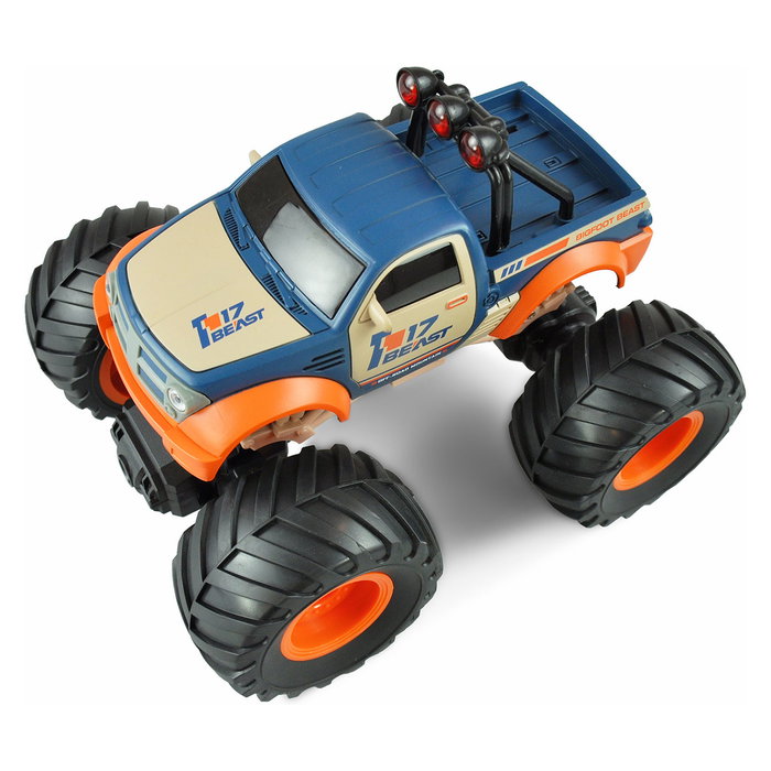 AMEWI RC Monstertruck Big Buster 1:18 RTR, Buggy Eléctrico, Escala 1:18, Color Naranja/Azul, para 6+ Años, Ref. 22483