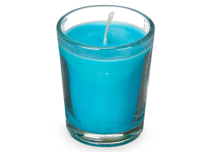 Acorde Set 6 Velas Vaso Vidrio Oceano 16x11x6.5 cm (Set de 12)