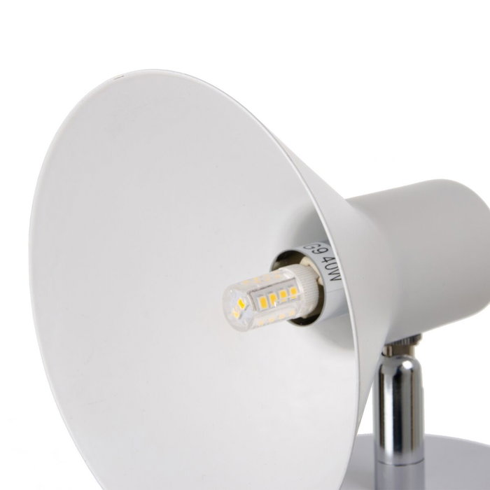 Aplique de Pared Blanco 40 W 220 V 13 x 15,5 x 14 cm
