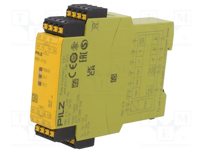 PILZ PNOZ e1.1p C Módulo de Relé de Seguridad 24VDC PILZ PNOZ e1.1p C Módulo de Relé de Seguridad 24VDC