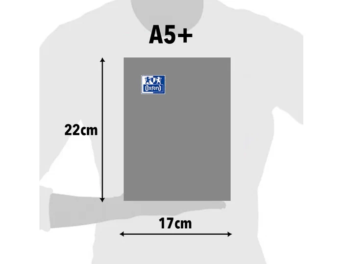Oxford Libreta escolar DIN A5 de 48 hojas con 2 rayas