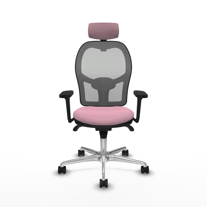 PIQUERAS Y CRESPO Silla de oficina Jorquera Rosa y Gris PIQUERAS Y CRESPO Silla de oficina Jorquera Rosa y Gris