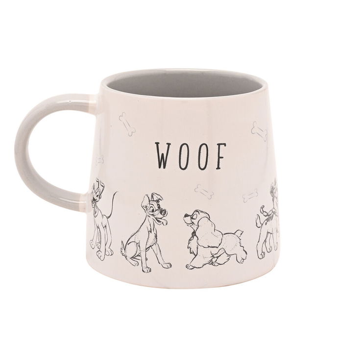 Widdop & Co Taza Woof Cats & Dogs Disney Cerámica