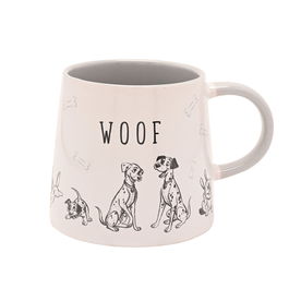Widdop & Co Taza Woof Cats & Dogs Disney Cerámica