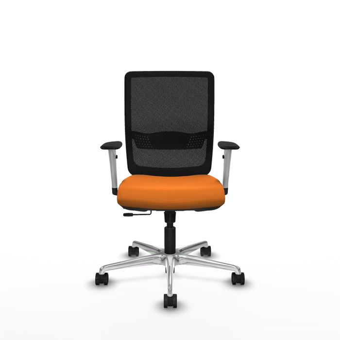 PIQUERAS Y CRESPO Silla de oficina Haches con mecanismo Sincro/Traslack, Naranja y Negro PIQUERAS Y CRESPO Silla de oficina Haches con mecanismo Sincro/Traslack, Naranja y Negro