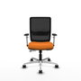 PIQUERAS Y CRESPO Silla de oficina Haches con mecanismo Sincro/Traslack, Naranja y Negro