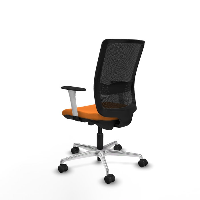 PIQUERAS Y CRESPO Silla de oficina Haches con mecanismo Sincro/Traslack, Naranja y Negro PIQUERAS Y CRESPO Silla de oficina Haches con mecanismo Sincro/Traslack, Naranja y Negro